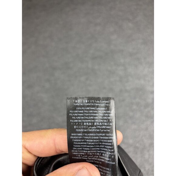 Guess Pants Womens Small Black Faux Leather Skinny High Rise Zip Leggings - Picture 10 of 10